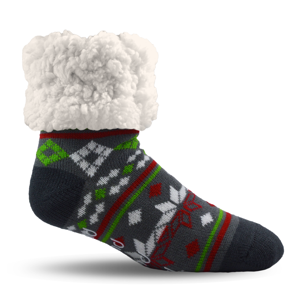 Christmas Grey - Classic Slipper Sock