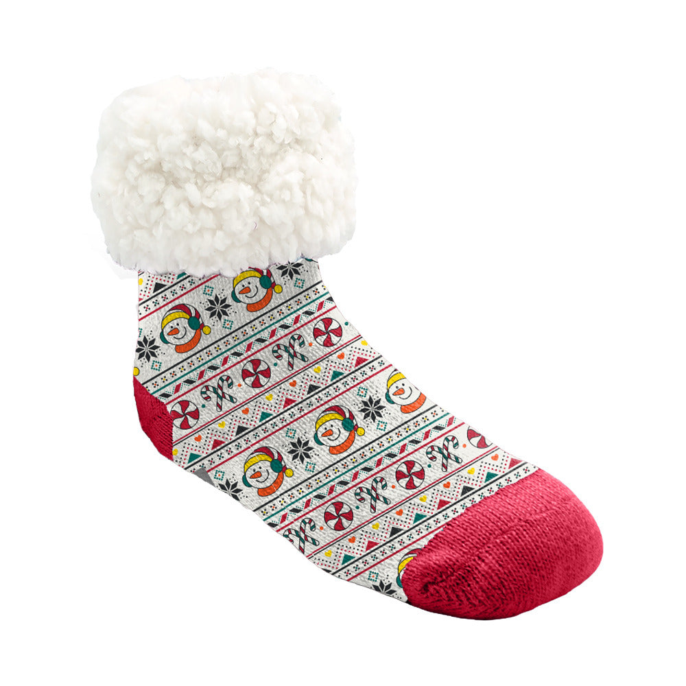 Christmas Snow Candy - Kids & Toddler Recycled Slipper Socks