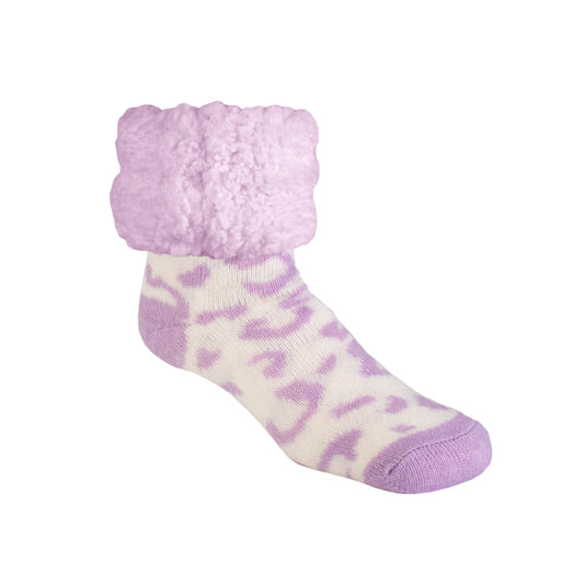 Cheetah Lavender - Classic Slipper Sock