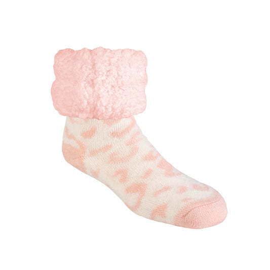 Cheetah Pink Dogwood - Classic Slipper Sock