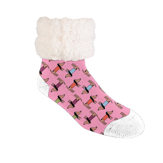 City Dog Candy Pink - Recycled Slipper Socks