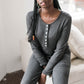 Charlotte Henley Jumpsuit | Charcoal