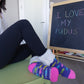 Pudus Cozy Winter Slipper Socks for Women and Men with Non-Slip Grippers and Faux Fur Sherpa Fleece - Adult Regular Fuzzy School Of Fish - Classic Slipper Sock