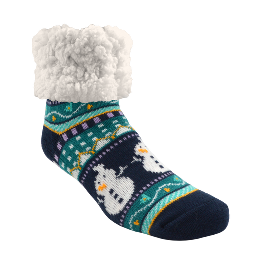 Harbor Snowman - Classic Slipper Sock