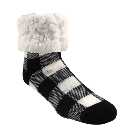 Lumberjack White - Classic Slipper Sock