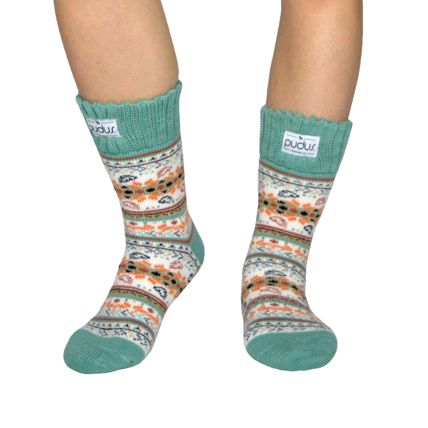 Autumn White Boot Socks Adult Short