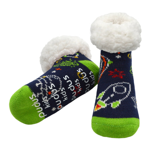 Space Navy - Kids Slipper Sock