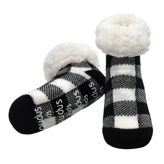 Lumberjack White - Kids Slipper Sock