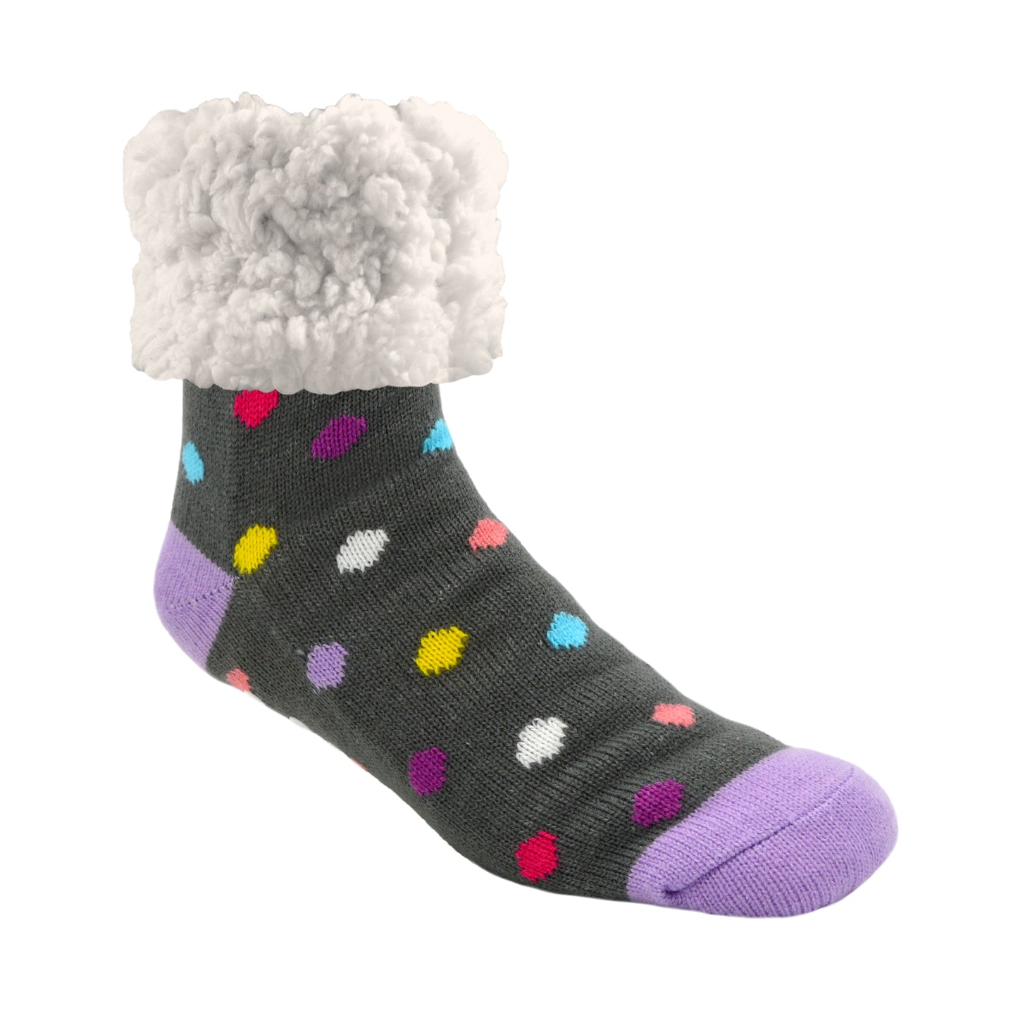 Polka Dot Multi 2 - Classic Slipper Sock