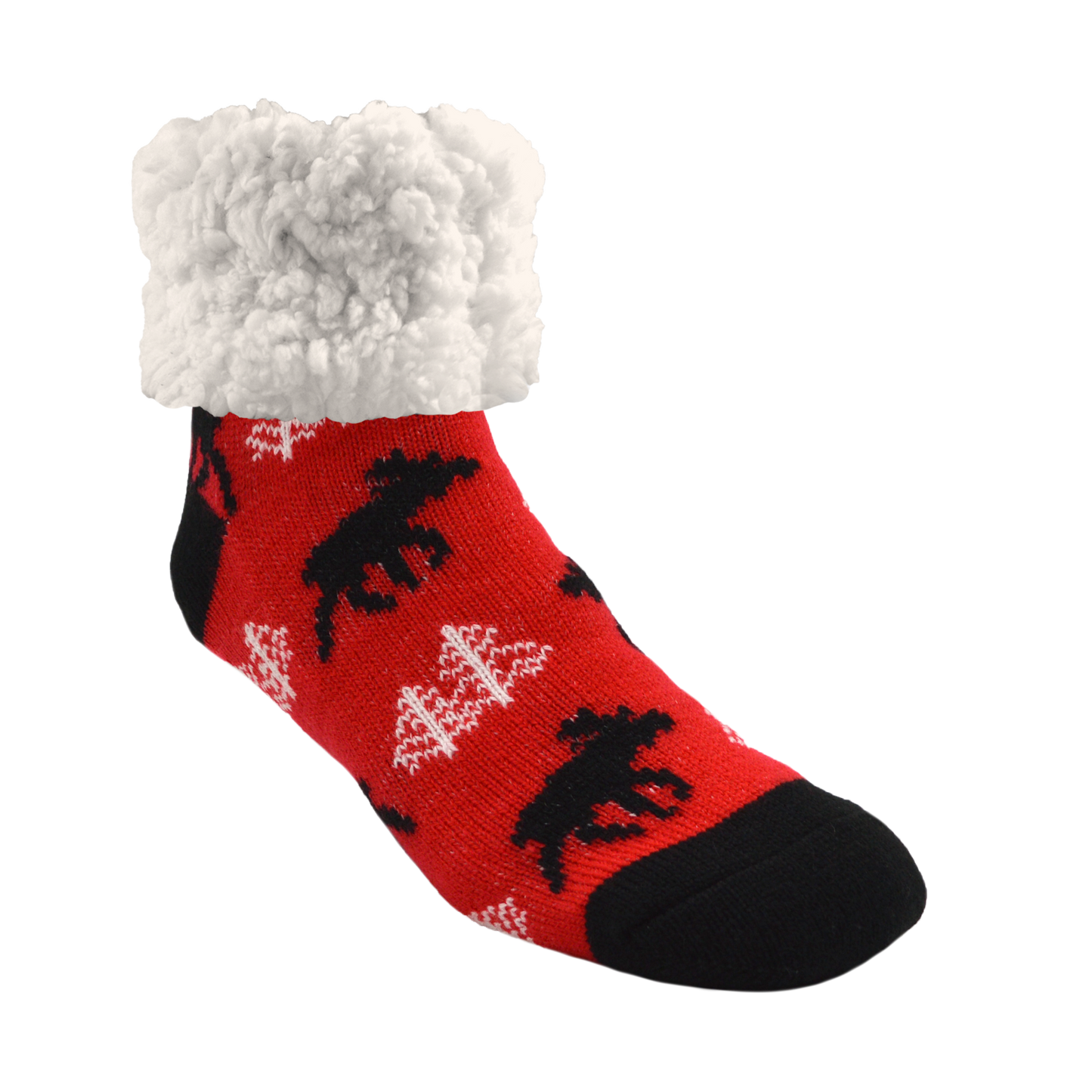 Moose Red - Classic Slipper Sock