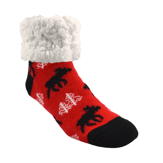 Moose Red - Classic Slipper Sock