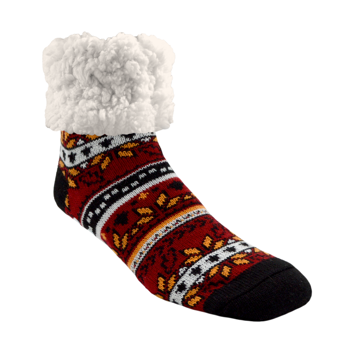 Autumn Red - Classic Slipper Sock