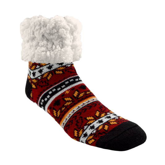 Autumn Red - Classic Slipper Sock