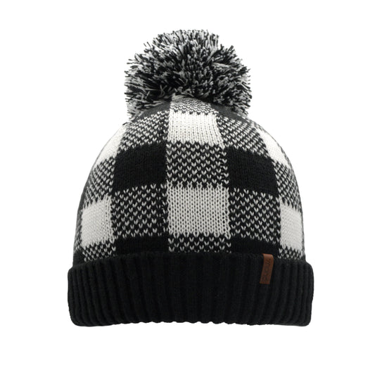 Lumberjack White With Pom Pom - Hat Adult