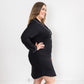 Gracie Sleep Shirt Dress | Black