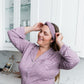 Erica Headband | Elderberry with Cloud Dots