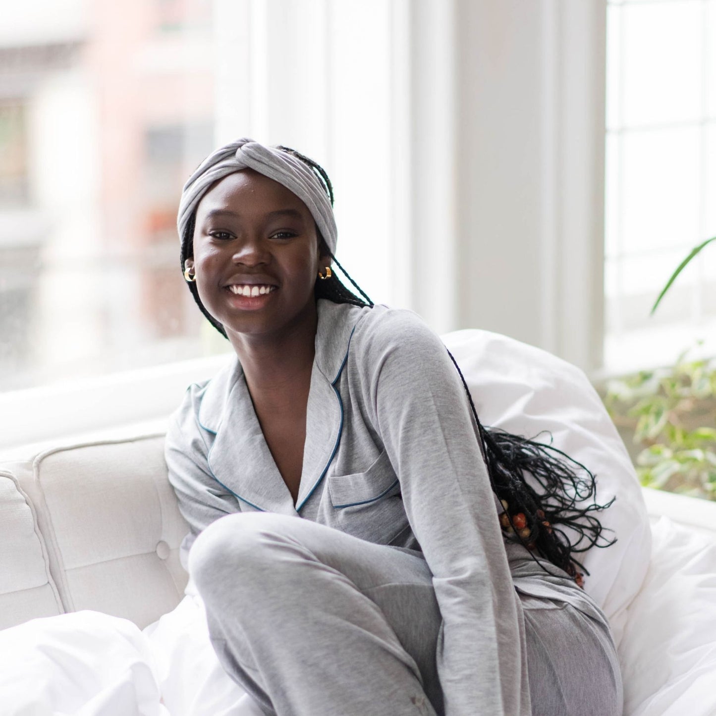 Erica Headband | Heather Grey