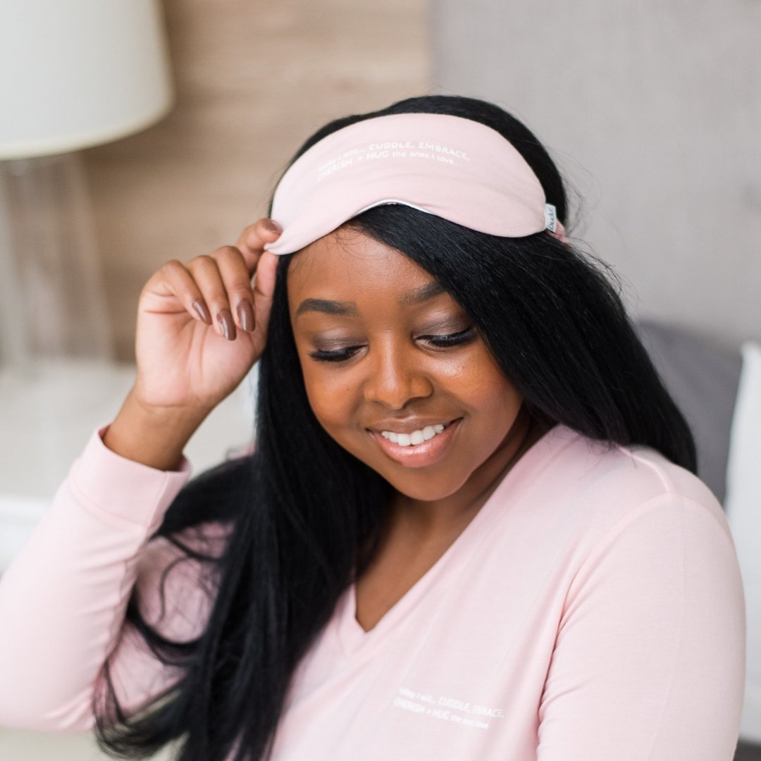 Eye Mask | Today I will... | Pink Dogwood
