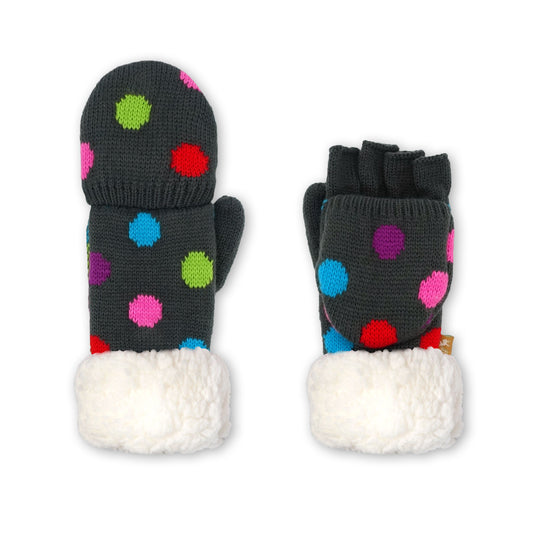 Fingerless Gloves Polka Dot Multi