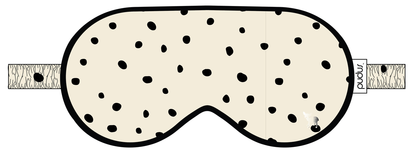 Jessie Eye Mask | Cloud with Black Dots
