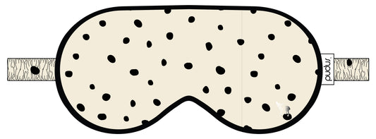 Jessie Eye Mask | Cloud with Black Dots