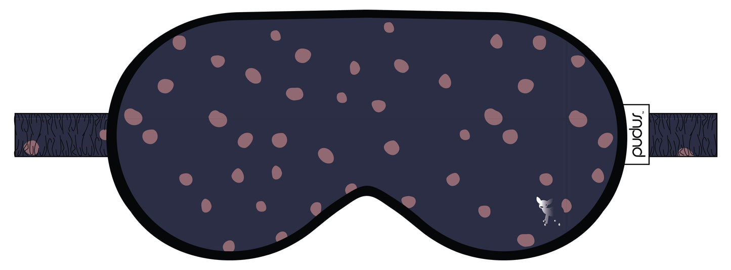 Jessie Eye Mask | Blue Sail with Elderberry Dots