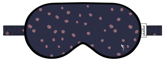 Jessie Eye Mask | Blue Sail with Elderberry Dots