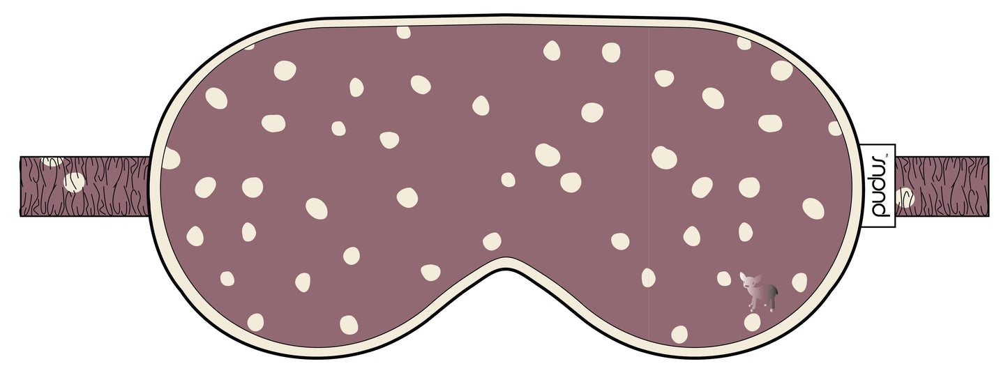 Jessie Eye Mask | Elderberry with Cloud Dots