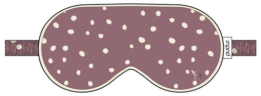 Jessie Eye Mask | Elderberry with Cloud Dots