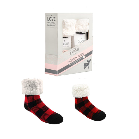 Mommy and Me Lumberjack Red Gift Box
