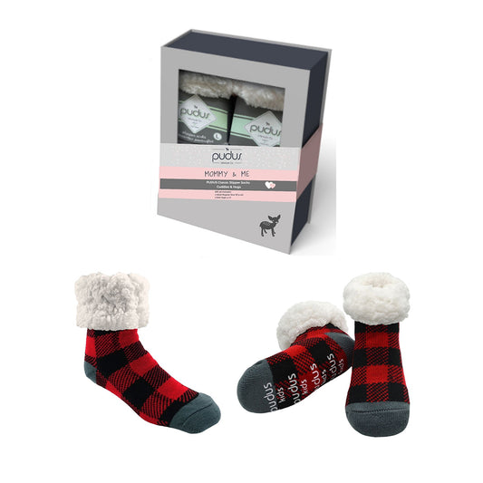 Mommy and Me Lumberjack Red Gift Box
