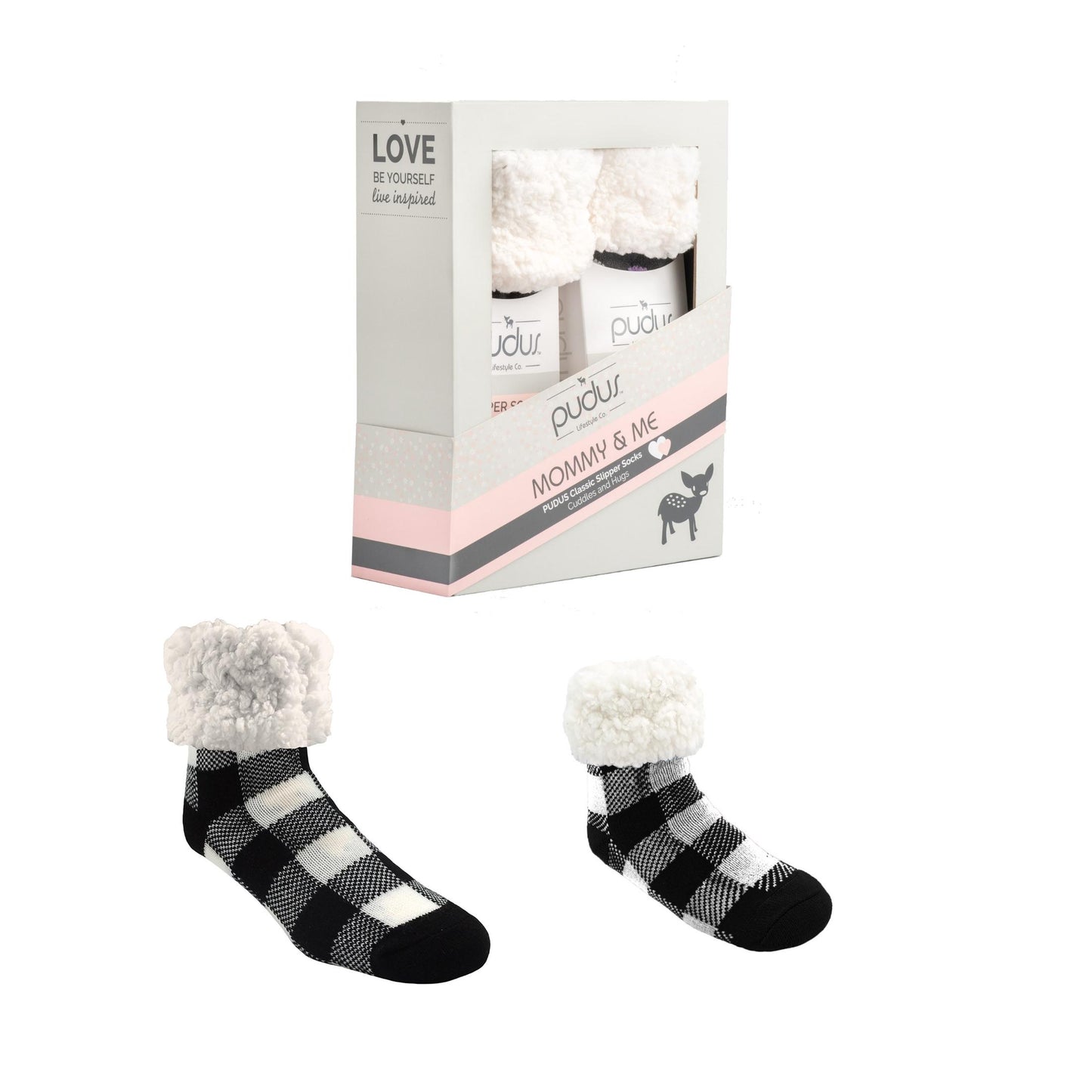 Mommy and Me Lumberjack White Gift Box