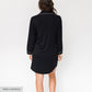 Gracie Sleep Shirt Dress | Black