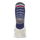 Pudus Cozy Winter Slipper Socks for Women and Men with Non-Slip Grippers and Faux Fur Sherpa Fleece - Adult Regular Fuzzy Socks USA Hockey - Classic Slipper Sock