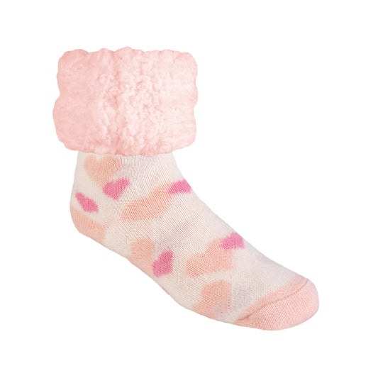 Heart Pink Dogwood - Classic Slipper Sock