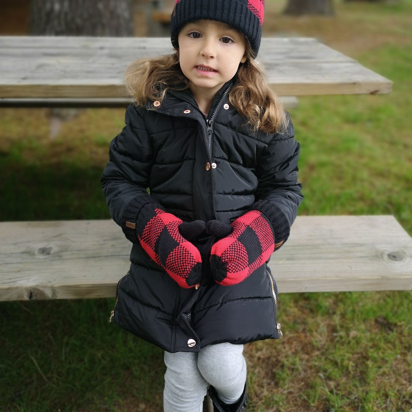 Lumberjack Red - Mittens Kids