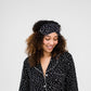 Jessie Eye Mask | Black with Cloud Dots