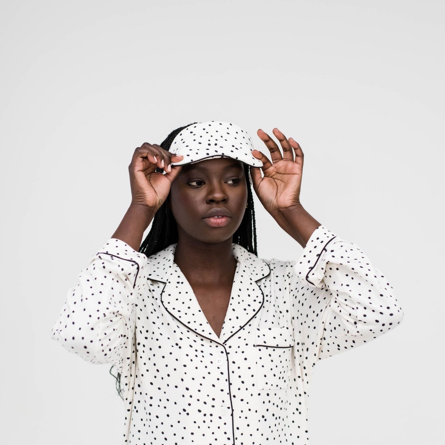 Jessie Eye Mask | Cloud with Black Dots
