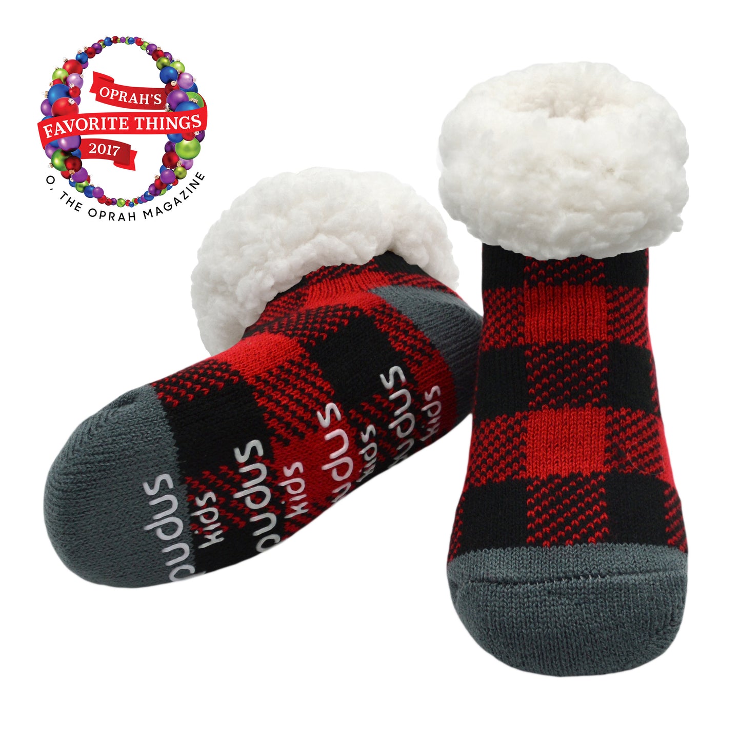 Lumberjack Red - Kids Slipper Sock