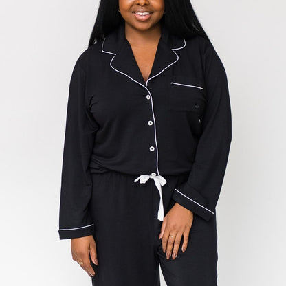 Korrah Pajama Shirt | Black
