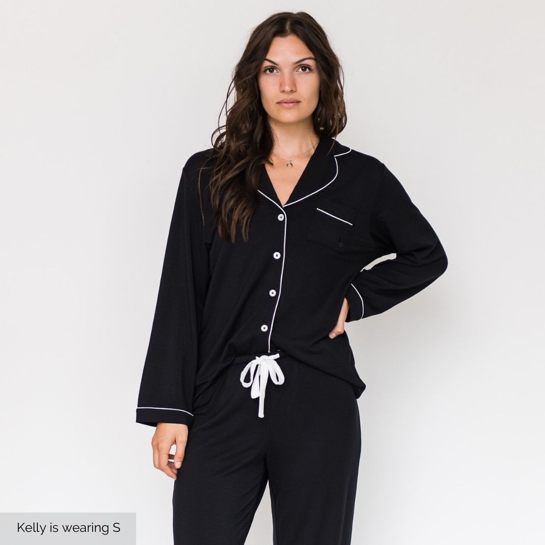 Korrah Pajama Shirt | Black