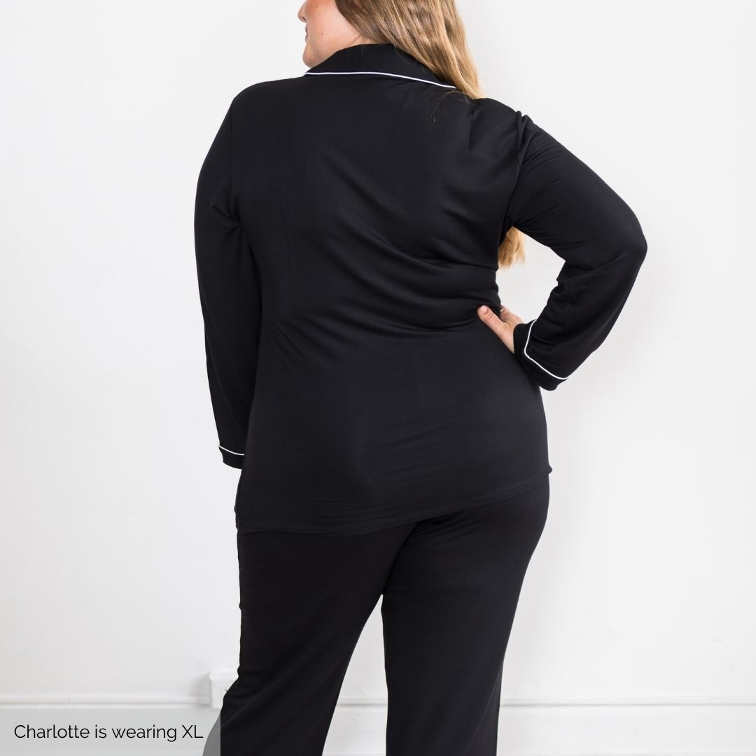 Korrah Pajama Shirt | Black
