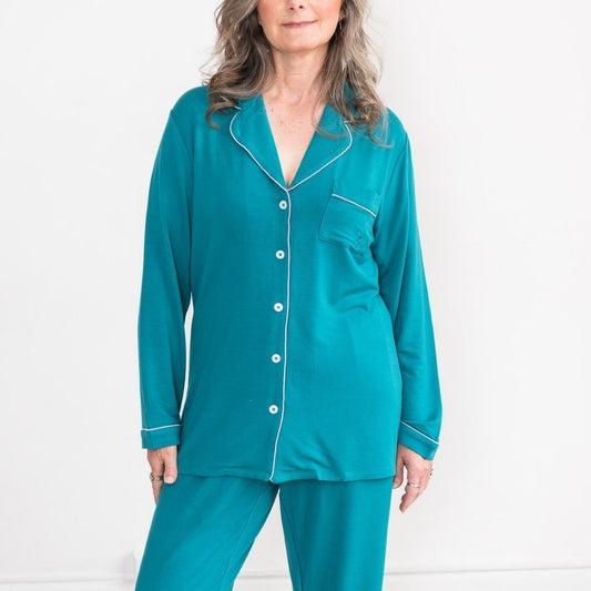 Korrah Pajama Shirt | Harbour Blue