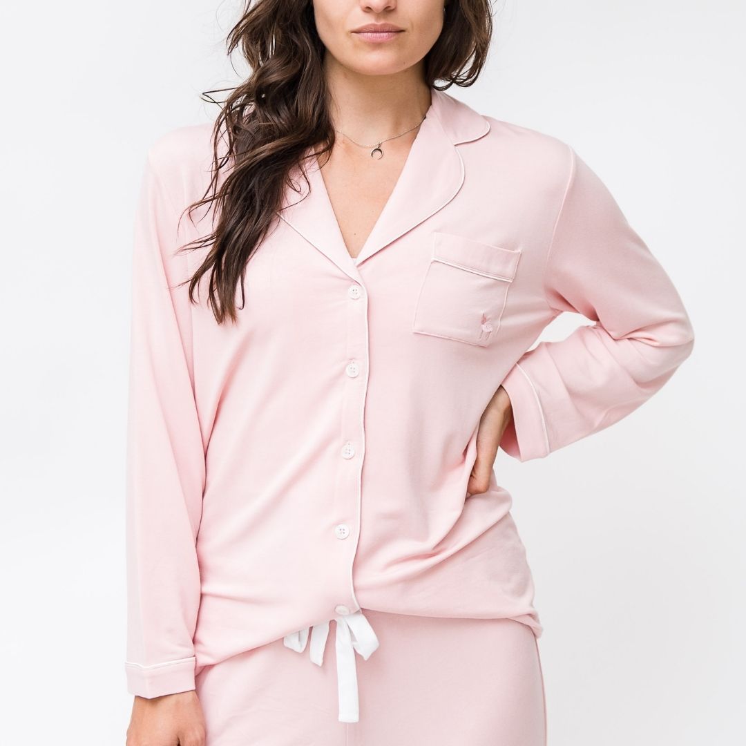 Korrah Pajama Shirt | Pink Dogwood