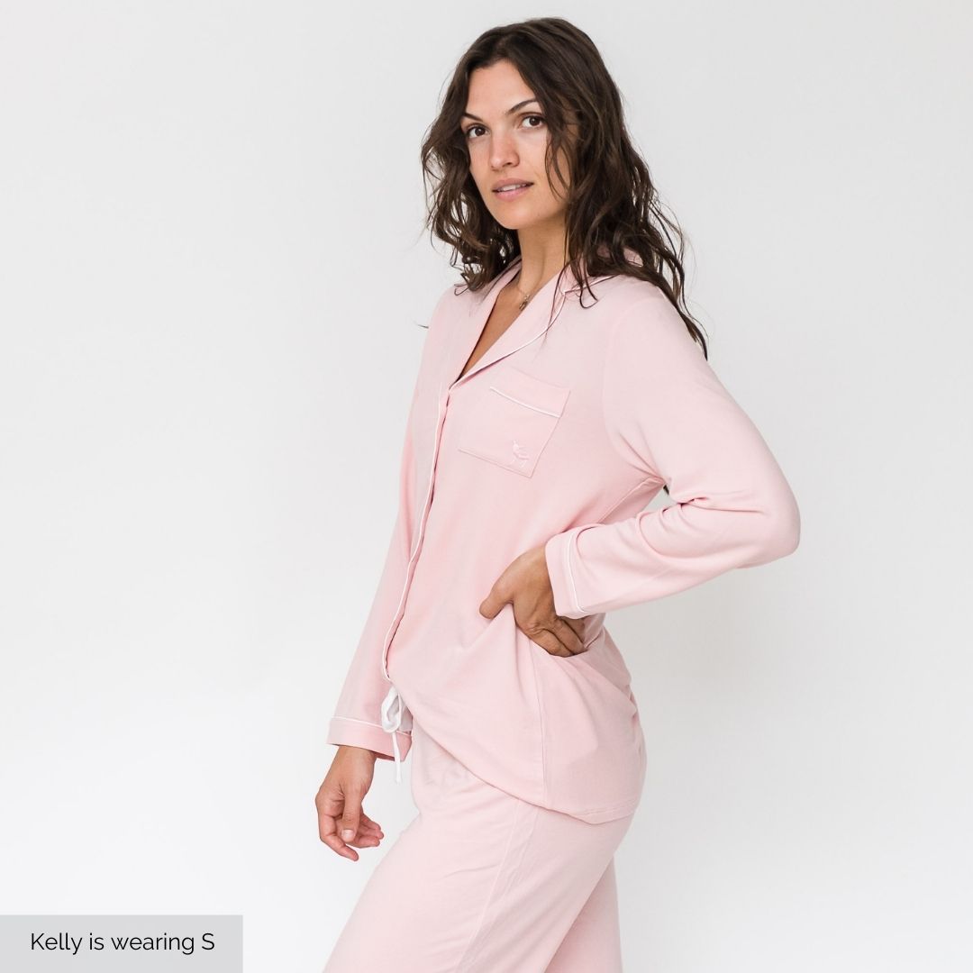 Korrah Pajama Shirt | Pink Dogwood