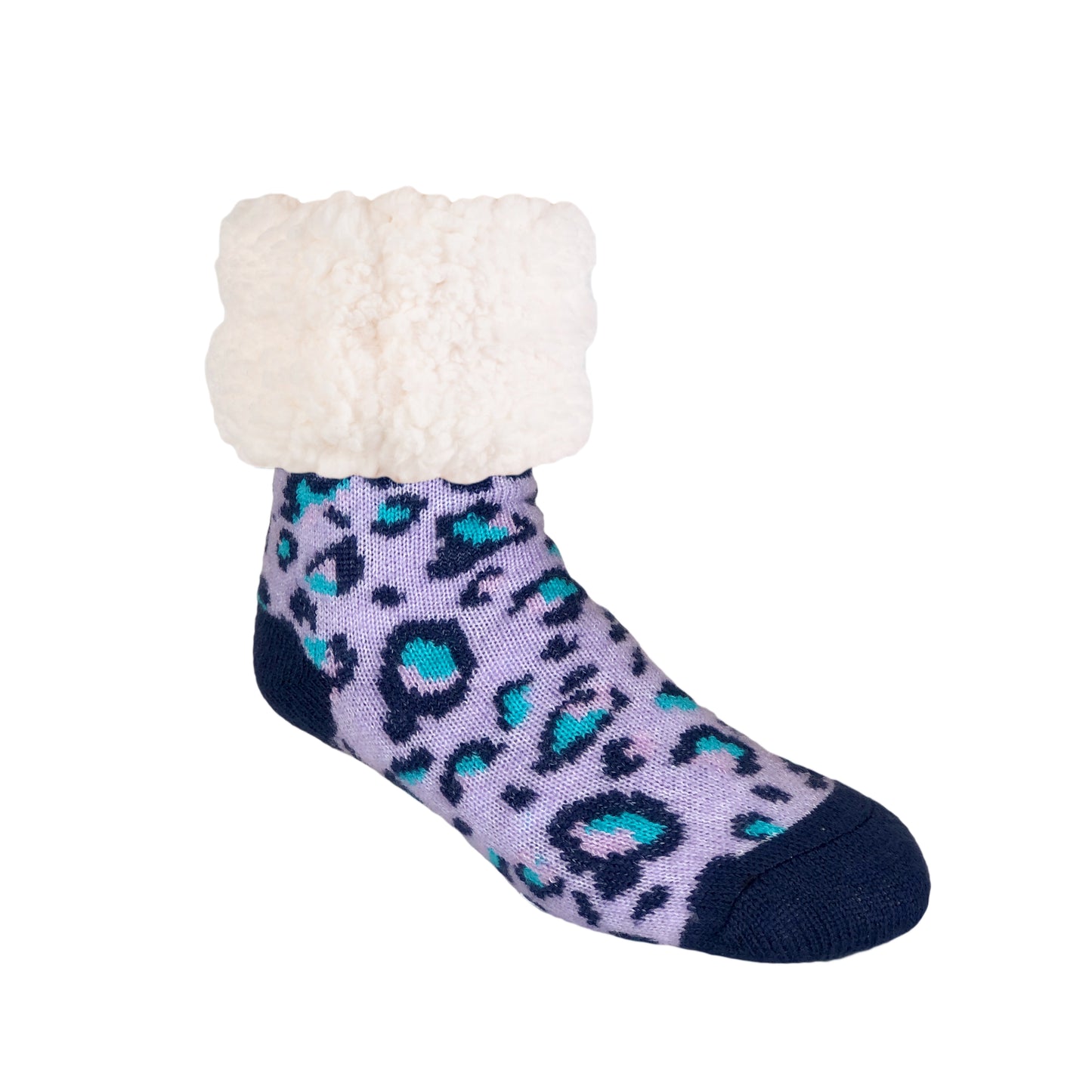 Leopard Lavender - Classic Slipper Sock