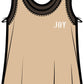 Nikki "Joy" Boxy Scoop Tank | Apricot