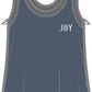 Nikki "Joy" Boxy Scoop Tank | Gray Dawn