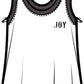 Nikki "Joy" Boxy Scoop Tank | White