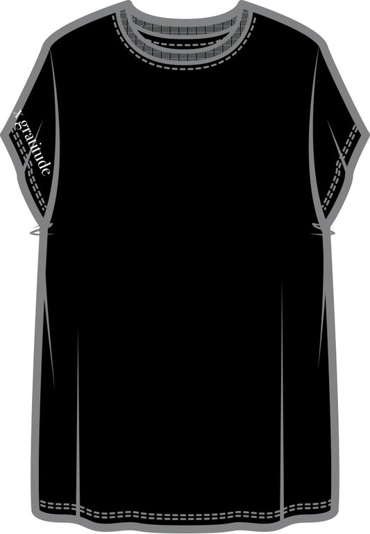 Lilac Mindfulness Classic T-Shirt | Black